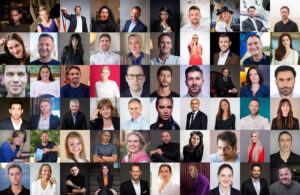 Michael Serwa client portraits collage